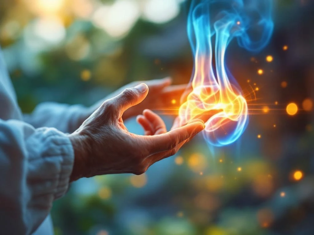 Oudere handen in tai chi beweging met anatomische overlay van gezond heupgewricht in warm licht


---

**Explanation of approach (not part of alt text):**
I focused on the key elements: elderly hands, tai chi movement, and the anatomical hip joint overlay with lighting. This captures the essence for screen readers while staying under 125 characters and maintaining SEO value for health/wellness content in Dutch.